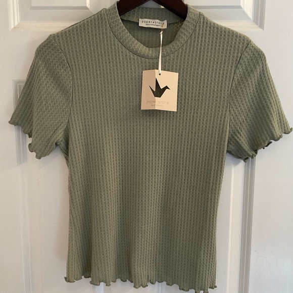 Paper Crane Waffle Knit Tee - NWT - Size Medium - Picture 3 of 10